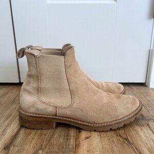 Leopold Chelsea Boot In Tan Suede Size 8